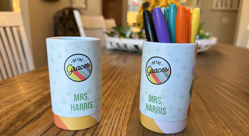 Don't Forget Your Free Personalized Pencil Holder!